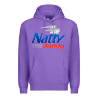 Purple mens natty daddy dad bod light humor beer lover father's day Premium Hoodie - linhVisuals