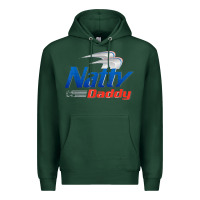 Sports Green mens natty daddy dad bod light humor beer lover father's day Premium Hoodie - linhVisuals