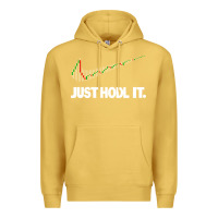 Antique Gold just hodl it Premium Hoodie - linhVisuals
