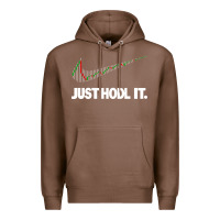 Chestnut just hodl it Premium Hoodie - linhVisuals