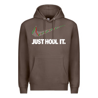 Coffee just hodl it Premium Hoodie - linhVisuals