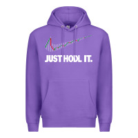 Purple just hodl it Premium Hoodie - linhVisuals