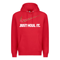 Red just hodl it Premium Hoodie - linhVisuals