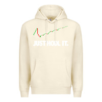 Sandshell just hodl it Premium Hoodie - linhVisuals