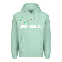 Seafoam just hodl it Premium Hoodie - linhVisuals