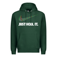 Sports Green just hodl it Premium Hoodie - linhVisuals