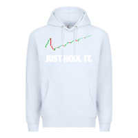 White just hodl it Premium Hoodie - linhVisuals