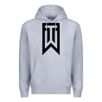 Heather Grey tiger Premium Hoodie - linhVisuals
