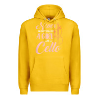 Lemon never underestimate a girl with a cello Premium Hoodie - linhVisuals