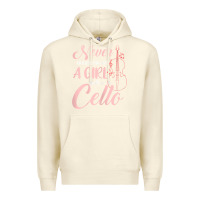 Sandshell never underestimate a girl with a cello Premium Hoodie - linhVisuals