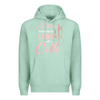 Seafoam never underestimate a girl with a cello Premium Hoodie - linhVisuals