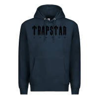 Navy trapstar Premium Hoodie - linhVisuals