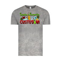 Santa's Favorite Custodian Vintage Tee | Teevron