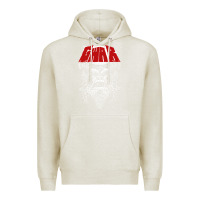 Oatmeal Heather gwar fun Premium Hoodie - linhVisuals