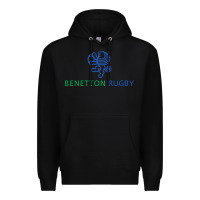Black benetton rugby Premium Hoodie - linhVisuals