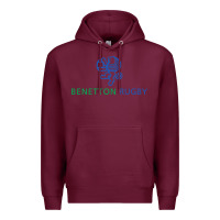 Burgundy benetton rugby Premium Hoodie - linhVisuals