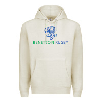 Oatmeal Heather benetton rugby Premium Hoodie - linhVisuals