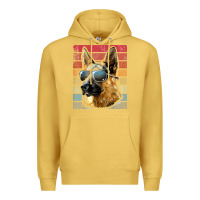 Antique Gold retro vintage german shepherd german shepherd dog gift Premium Hoodie - linhVisuals