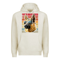 Oatmeal Heather retro vintage german shepherd german shepherd dog gift Premium Hoodie - linhVisuals