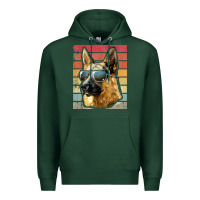 Sports Green retro vintage german shepherd german shepherd dog gift Premium Hoodie - linhVisuals