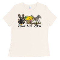 Bone peace love zebra Ladies Tee - LillyAllenDesigns