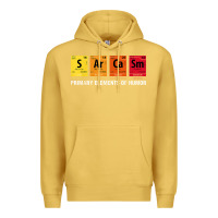 Antique Gold sarcasm elements of humor periodic table graphic Premium Hoodie - linhVisuals