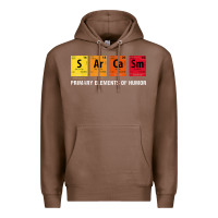 Chestnut sarcasm elements of humor periodic table graphic Premium Hoodie - linhVisuals