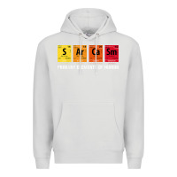 Dove Grey sarcasm elements of humor periodic table graphic Premium Hoodie - linhVisuals