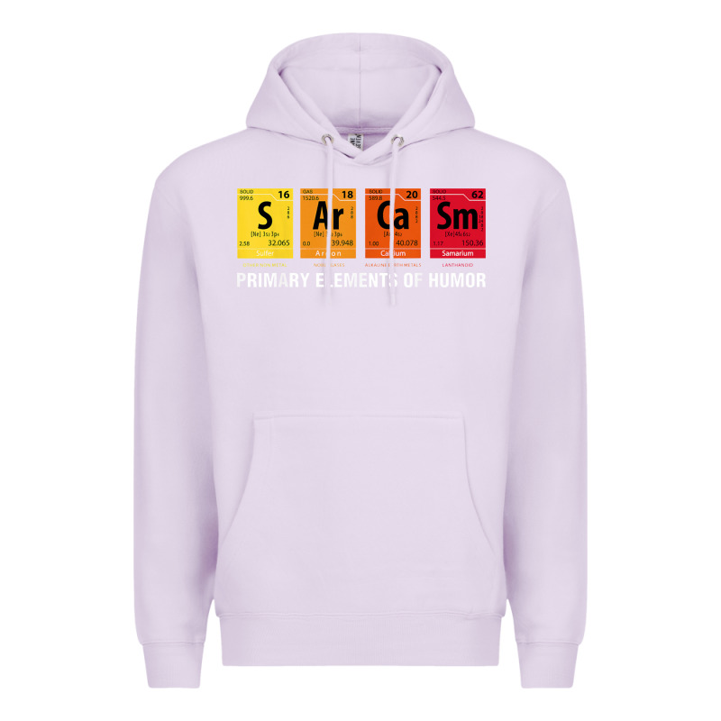 Sarcasm Elements Of Humor Periodic Table Graphic Premium Hoodie by linhVisuals | Teevron