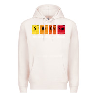 Pale Pink sarcasm elements of humor periodic table graphic Premium Hoodie - linhVisuals