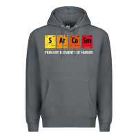 Rock sarcasm elements of humor periodic table graphic Premium Hoodie - linhVisuals