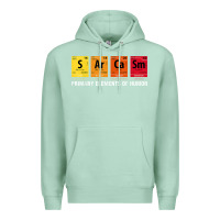 Seafoam sarcasm elements of humor periodic table graphic Premium Hoodie - linhVisuals