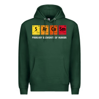 Sports Green sarcasm elements of humor periodic table graphic Premium Hoodie - linhVisuals