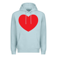 Blue Mist big heart Premium Hoodie - linhVisuals