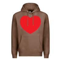 Chestnut big heart Premium Hoodie - linhVisuals
