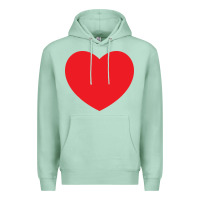 Seafoam big heart Premium Hoodie - linhVisuals
