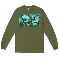 Army Green brachiosaurus  sippy cup Long Sleeve Tee - Artiststas
