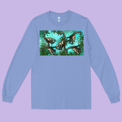 Brachiosaurus  Sippy Cup Long Sleeve Tee Designed By Artiststas
