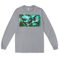 Heather Grey brachiosaurus  sippy cup Long Sleeve Tee - Artiststas