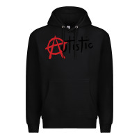 Black autistic punk Premium Hoodie - linhVisuals