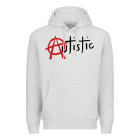 Dove Grey autistic punk Premium Hoodie - linhVisuals