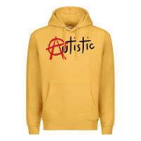 Mustard autistic punk Premium Hoodie - linhVisuals
