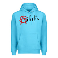 Ocean Blue autistic punk Premium Hoodie - linhVisuals