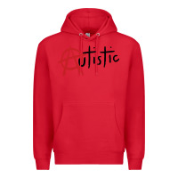 Red autistic punk Premium Hoodie - linhVisuals
