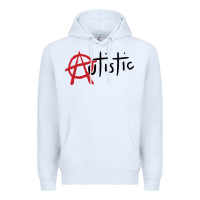 White autistic punk Premium Hoodie - linhVisuals
