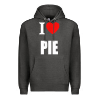 Charcoal Heather retro vintage classic i love pie for pie lovers cooks chefs t shirt Premium Hoodie - linhVisuals