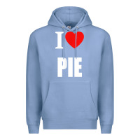 Colony Blue retro vintage classic i love pie for pie lovers cooks chefs t shirt Premium Hoodie - linhVisuals