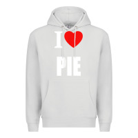 Dove Grey retro vintage classic i love pie for pie lovers cooks chefs t shirt Premium Hoodie - linhVisuals