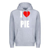 Heather Grey retro vintage classic i love pie for pie lovers cooks chefs t shirt Premium Hoodie - linhVisuals