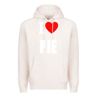 Pale Pink retro vintage classic i love pie for pie lovers cooks chefs t shirt Premium Hoodie - linhVisuals